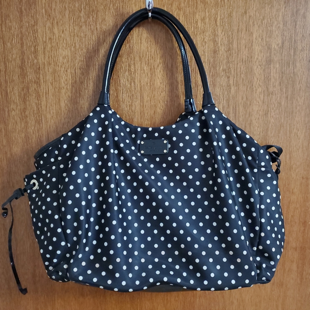 Kate Spade Black and White Polka Dot Bag